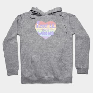 Love is never wrong LBGTQ pride design Hoodie